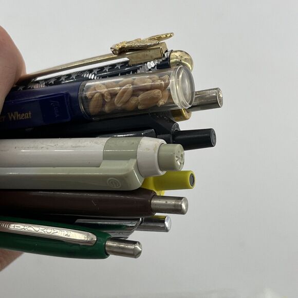 Lot of 10 Vintage Business Advertising Click Pens Collectible #5 - Picture 5 of 12